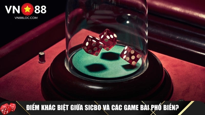So sánh giữa tựa game Sicbo và các game bài phổ biến